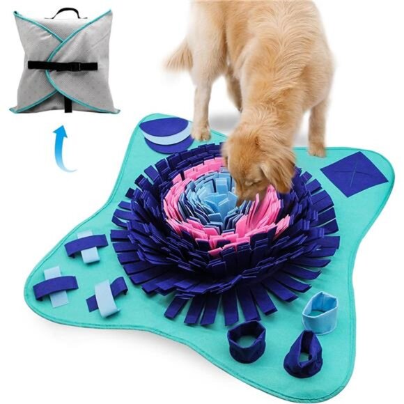 Snuffle Mat for Dogs Large Breed, Cats - 25" x 25’’ Dog Enrichment Toys - Picture 1 of 8